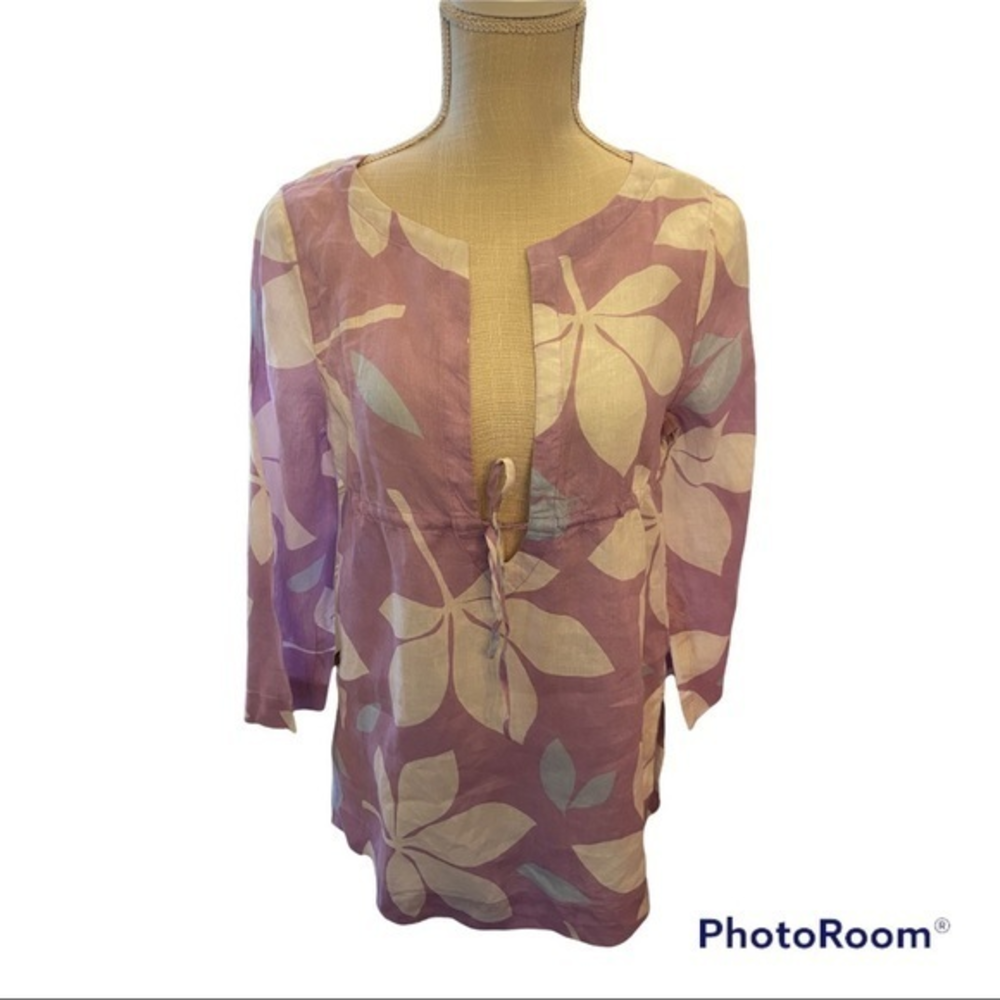 Island company beach cover or tunic, 100% linen ‎ beautiful colors